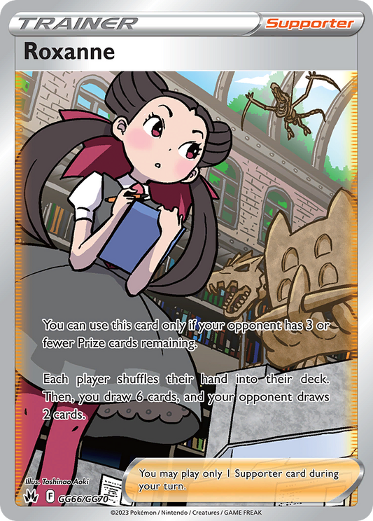 Roxanne Holo 066/70 Crown Zenith Galarian Gallery Pokémon Card