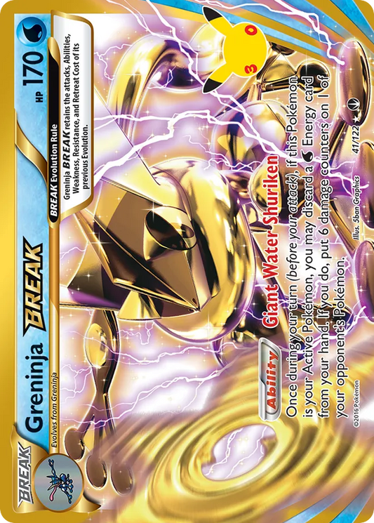 Greninja BREAK Normal 009/0 30th Classic Collection Pokémon Card