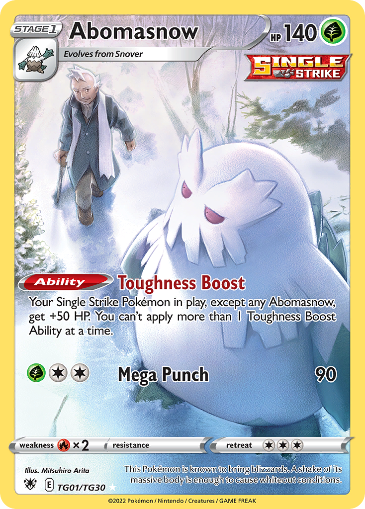 Abomasnow Holo 001/30 Astral Radiance Trainer Gallery Pokémon Card