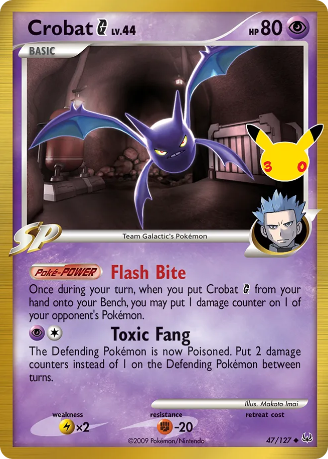 Crobat G Normal 011/0 30th Classic Collection Pokémon Card