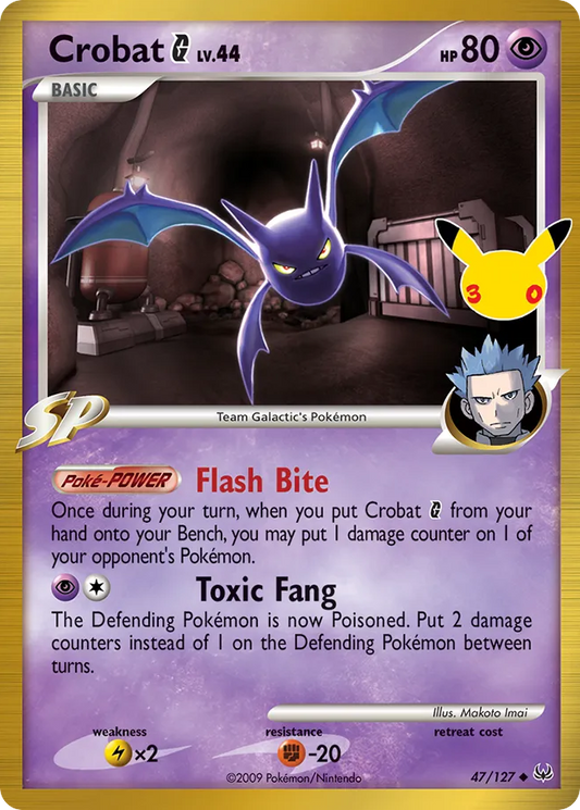 Crobat G Normal 011/0 30th Classic Collection Pokémon Card