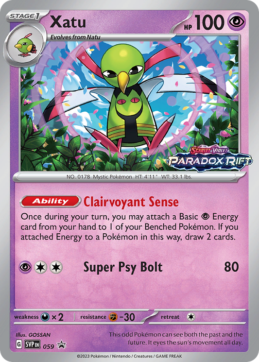 Xatu Holo 059/225 SVP Black Star Promos Pokémon Card