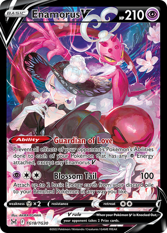 Enamorus V Holo 018/30 Lost Origin Trainer Gallery Pokémon Card