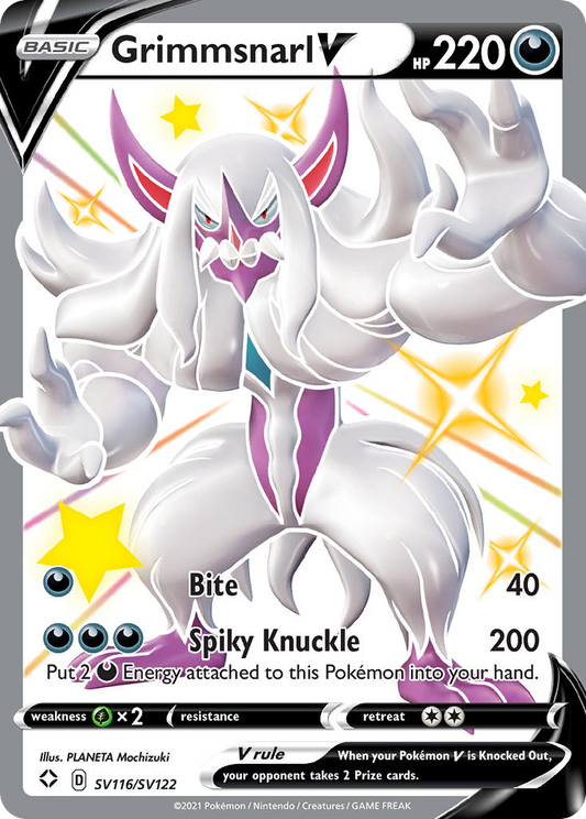 Grimmsnarl V Holo 116/122 Shining Fates Shiny Vault Pokémon Card