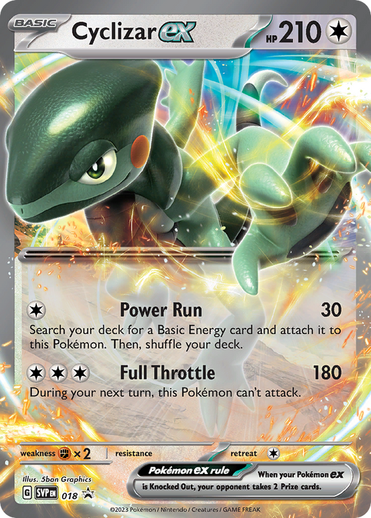 Cyclizar ex Holo 018/225 SVP Black Star Promos Pokémon Card