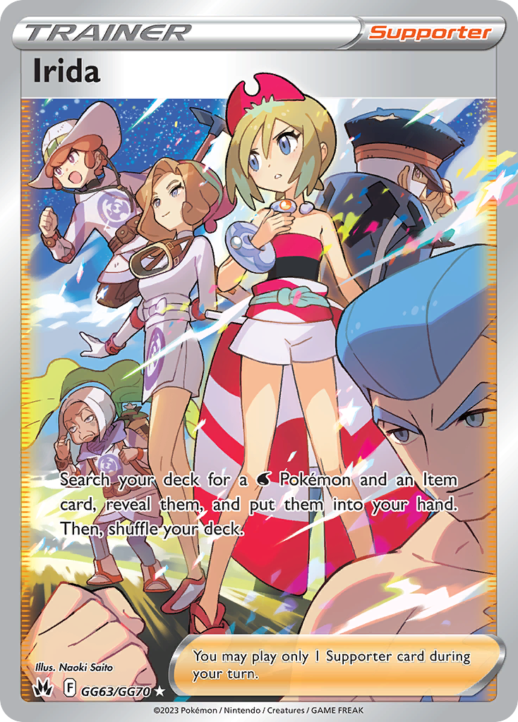 Irida Holo 063/70 Crown Zenith Galarian Gallery Pokémon Card