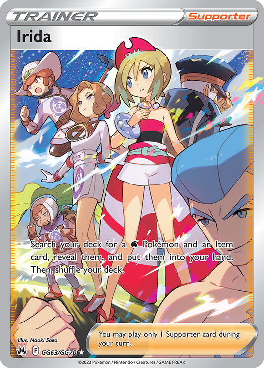 Irida Holo 063/70 Crown Zenith Galarian Gallery Pokémon Card