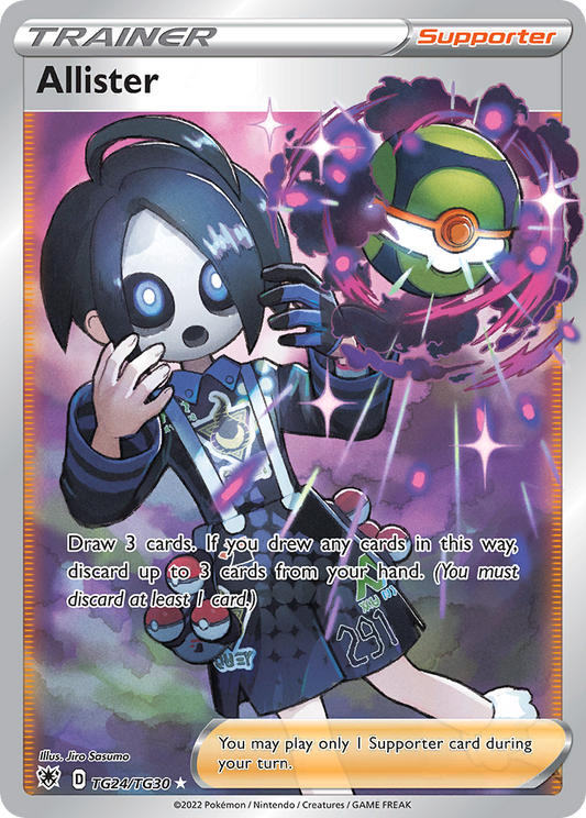 Allister Holo 024/30 Astral Radiance Trainer Gallery Pokémon Card