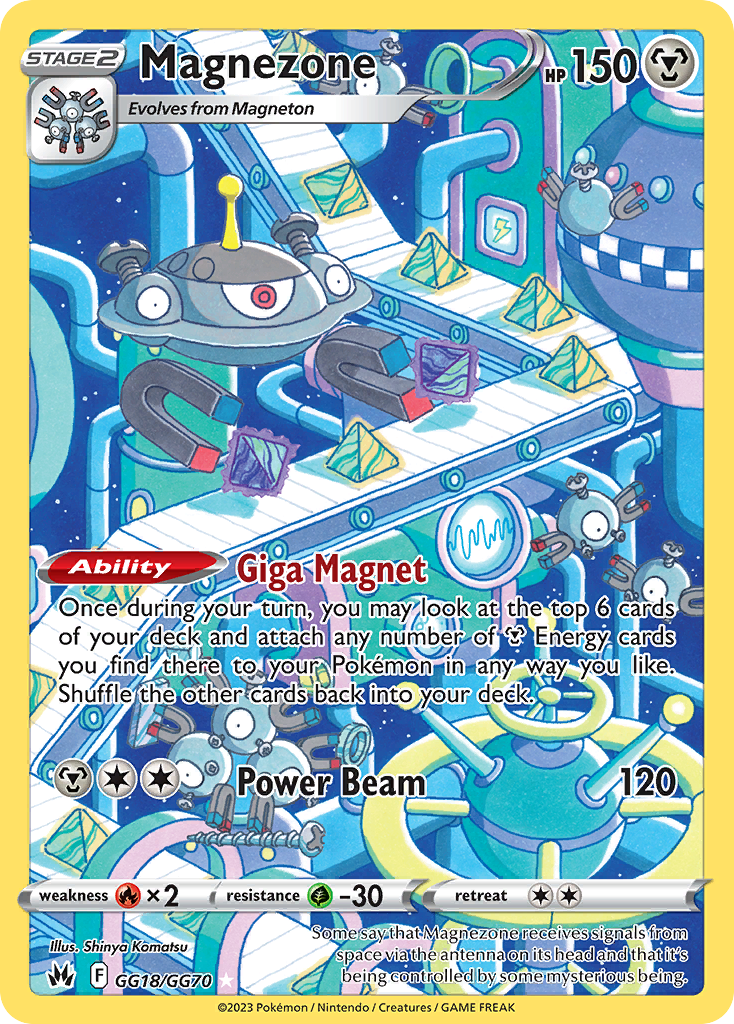 Magnezone Holo 018/70 Crown Zenith Galarian Gallery Pokémon Card