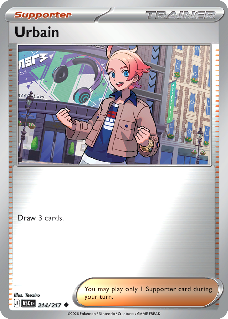 Urbain Reverse 214/217 Ascended Heroes Pokémon Card