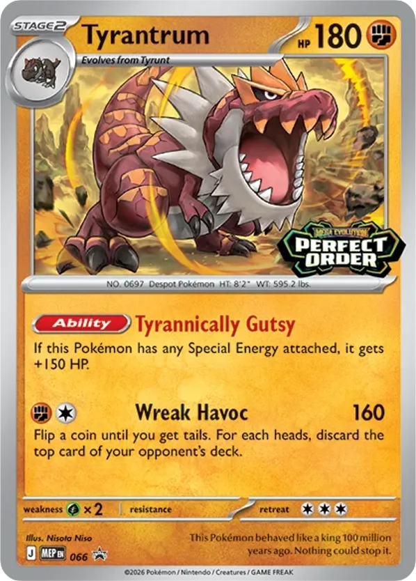 Tyrantrum Holo 066/0 MEP Black Star Promos Pokémon Card