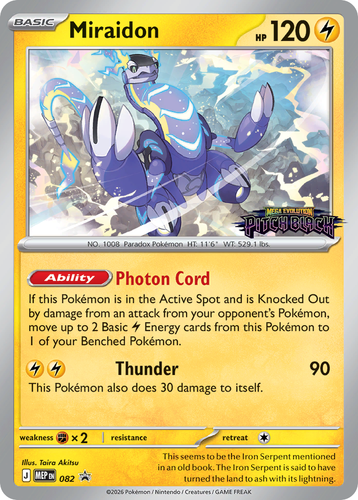 Miraidon Holo 082/0 MEP Black Star Promos Pokémon Card