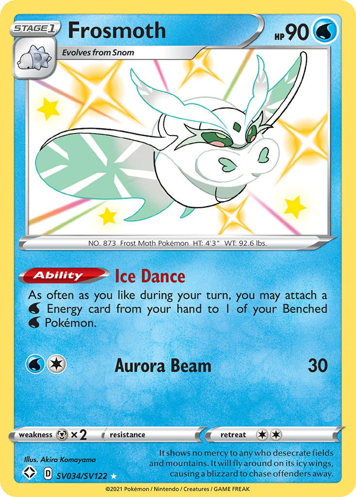 Frosmoth Holo 034/122 Shining Fates Shiny Vault Pokémon Card