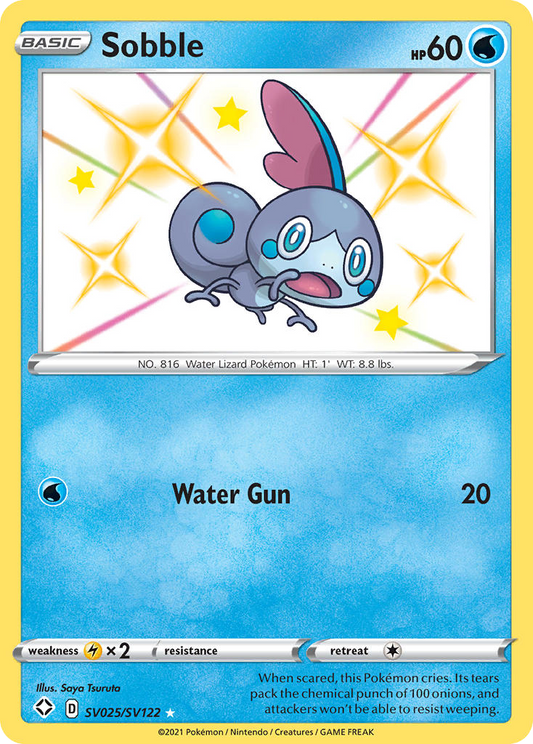 Sobble Holo 025/122 Shining Fates Shiny Vault Pokémon Card