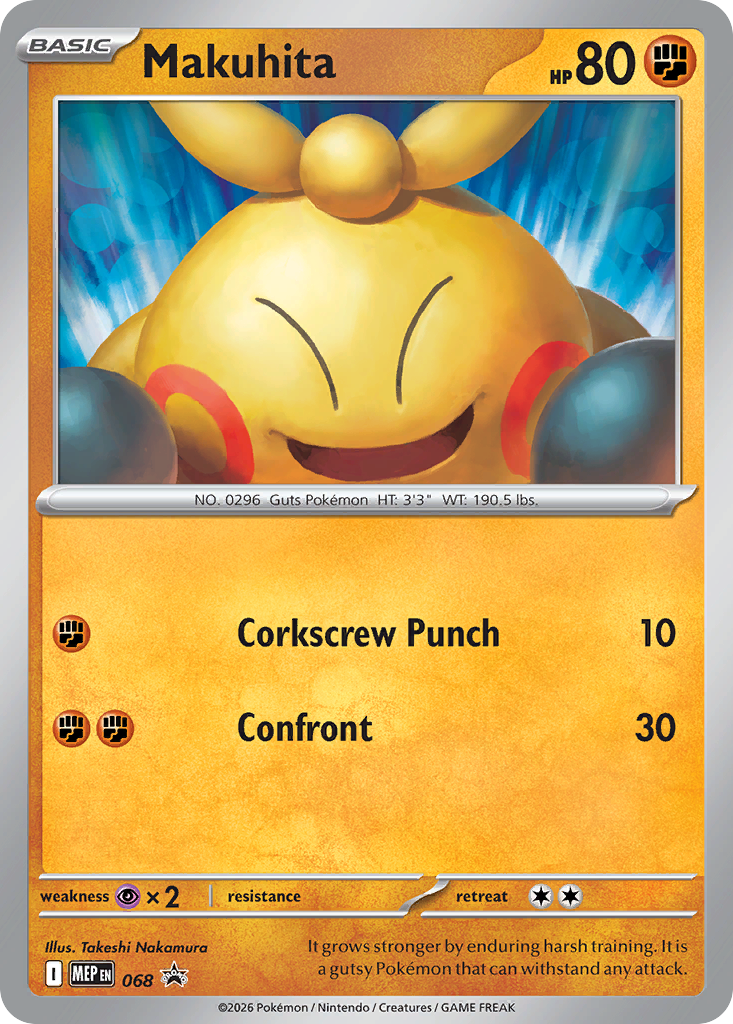 Makuhita Holo 068/0 MEP Black Star Promos Pokémon Card