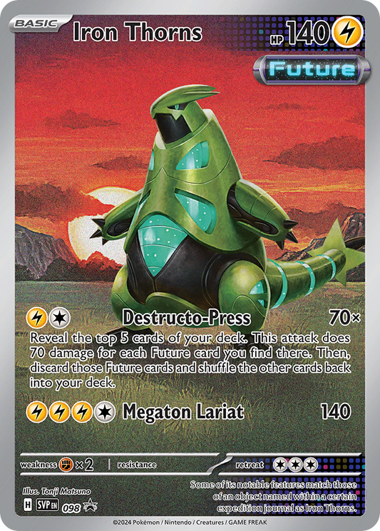 Iron Thorns Holo 098/225 SVP Black Star Promos Pokémon Card