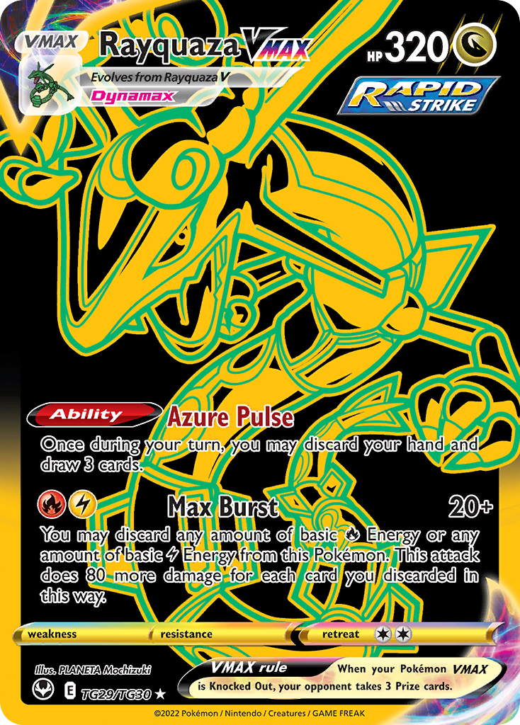 Rayquaza VMAX Holo 029/30 Silver Tempest Trainer Gallery Pokémon Card