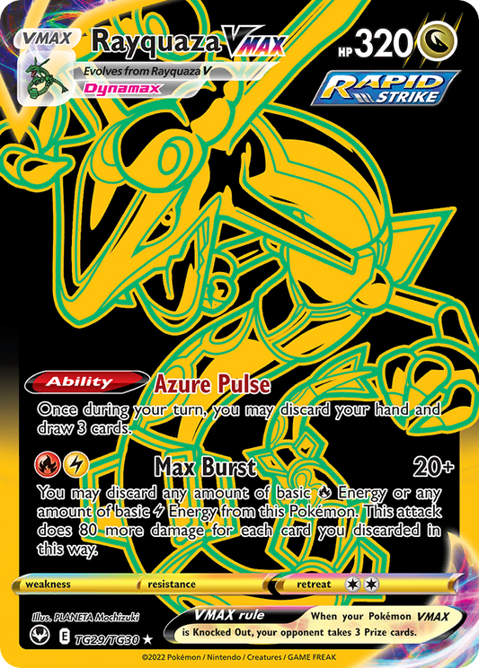 Rayquaza VMAX Holo 029/30 Silver Tempest Trainer Gallery Pokémon Card
