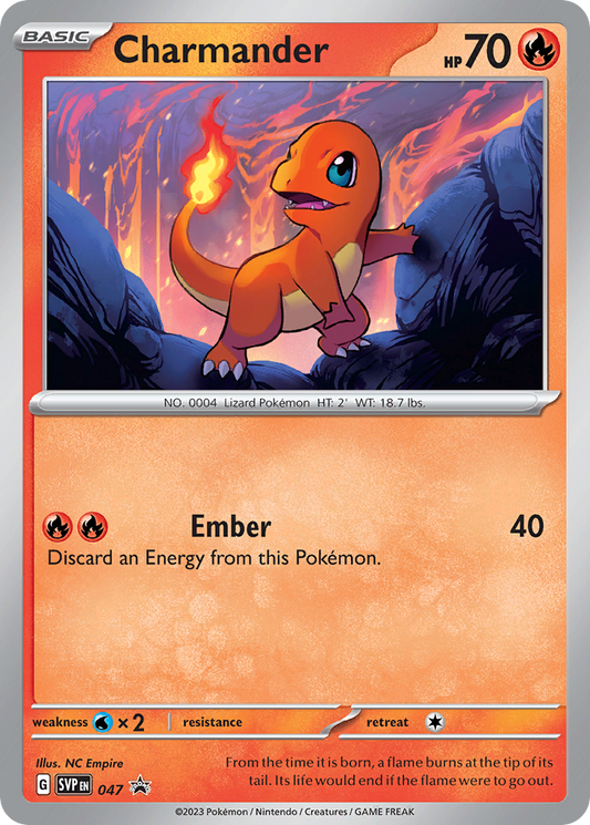 Charmander Holo 047/225 SVP Black Star Promos Pokémon Card