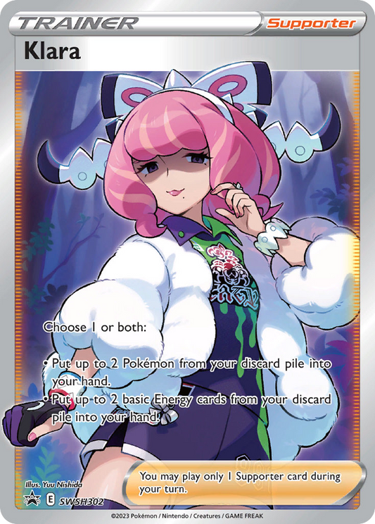 Klara Holo WH302/307 SWSH Black Star Promos Pokémon Card