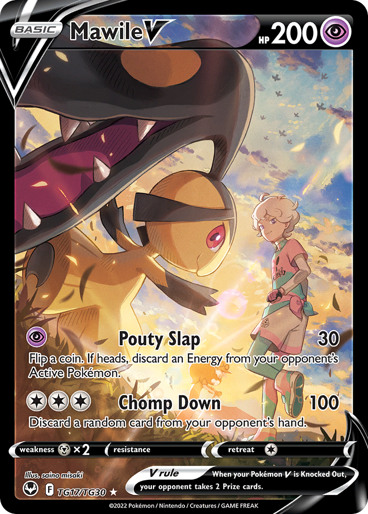 Mawile V Holo 017/30 Silver Tempest Trainer Gallery Pokémon Card