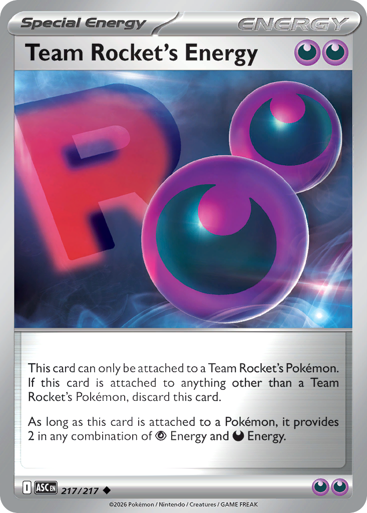 Team Rocket's Energy Reverse 217/217 Ascended Heroes Pokémon Card