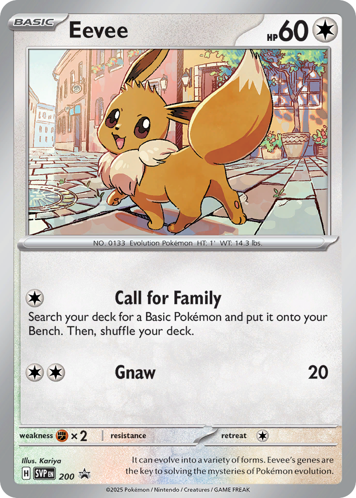 Eevee Holo 200/225 SVP Black Star Promos Pokémon Card