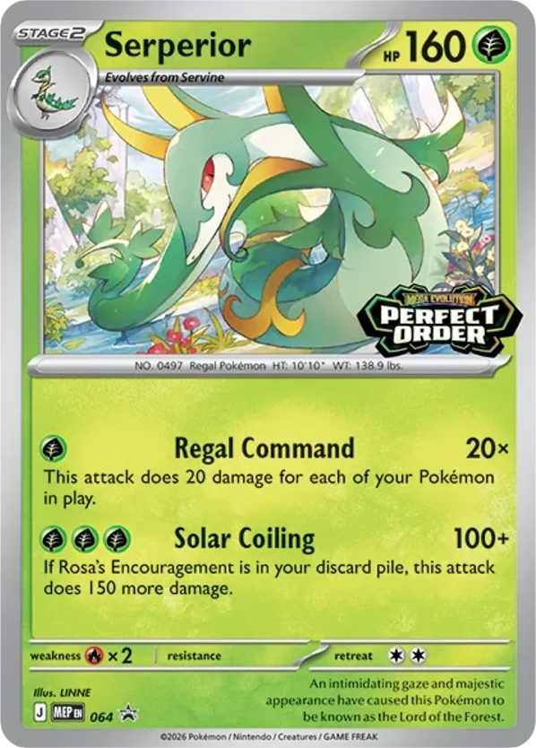 Serperior Holo 064/0 MEP Black Star Promos Pokémon Card