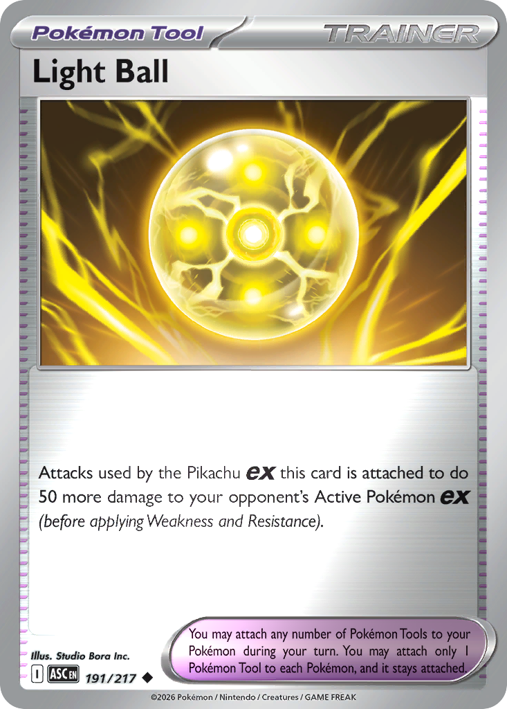 Light Ball Reverse 191/217 Ascended Heroes Pokémon Card