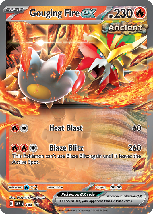 Gouging Fire ex Holo 144/225 SVP Black Star Promos Pokémon Card