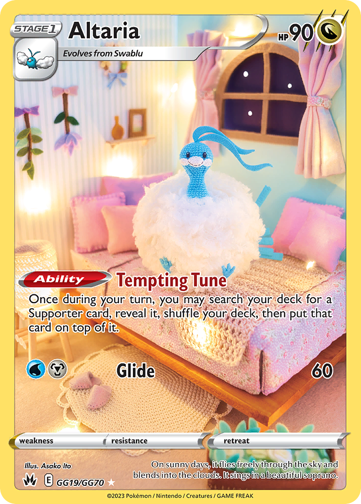 Altaria Holo 019/70 Crown Zenith Galarian Gallery Pokémon Card