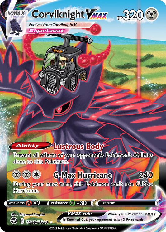 Corviknight VMAX Holo 019/30 Silver Tempest Trainer Gallery Pokémon Card