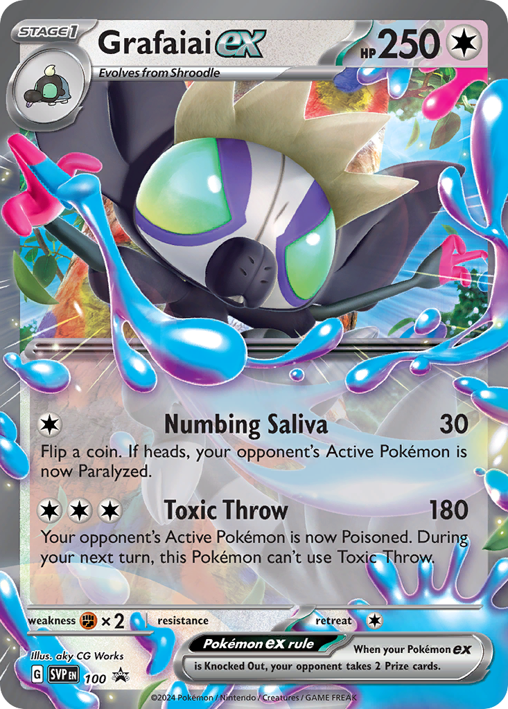 Grafaiai ex Holofoil 100/225 SVP Black Star Promos Pokémon Card