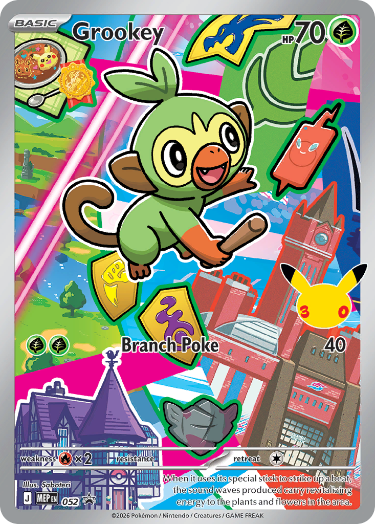 Grookey Holo 052/0 MEP Black Star Promos Pokémon Card