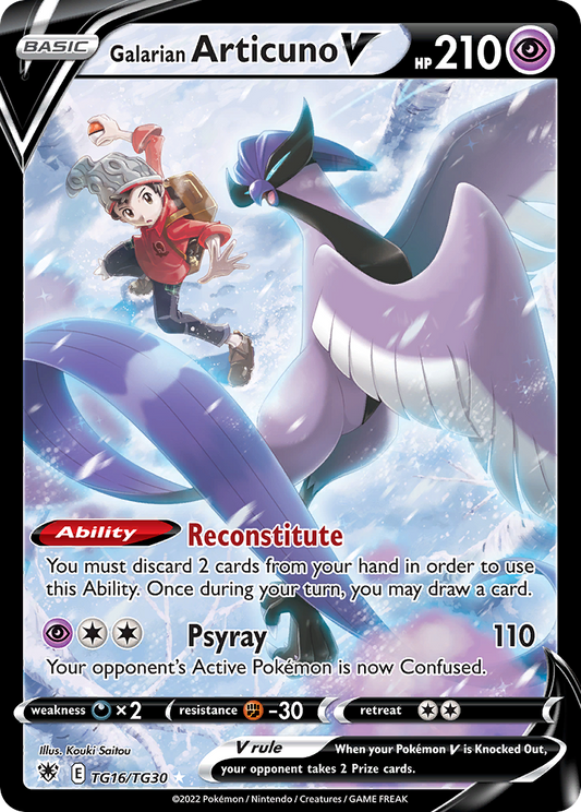 Galarian Articuno V Holo 016/30 Astral Radiance Trainer Gallery Pokémon Card