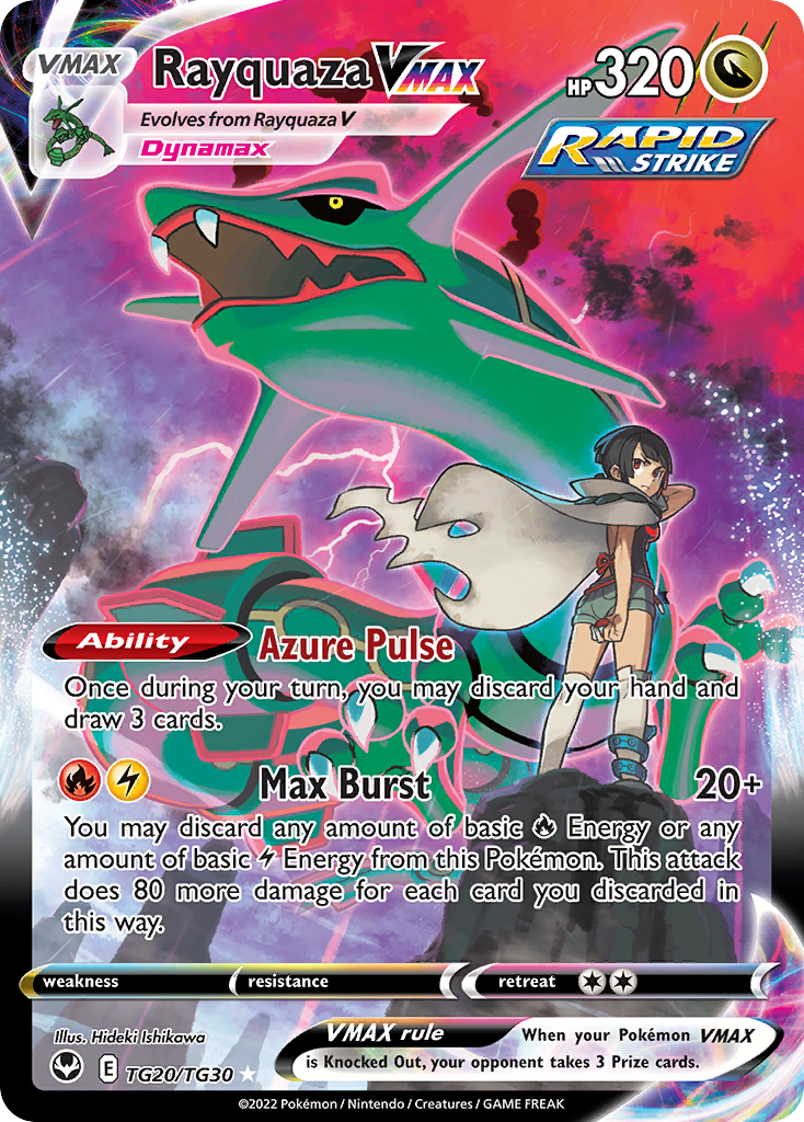 Rayquaza VMAX Holo 020/30 Silver Tempest Trainer Gallery Pokémon Card