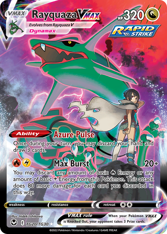 Rayquaza VMAX Holo 020/30 Silver Tempest Trainer Gallery Pokémon Card