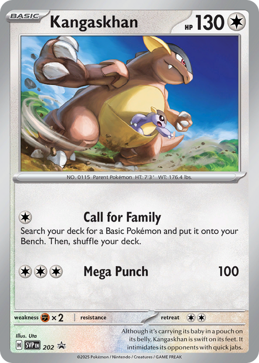 Kangaskhan Holo 202/225 SVP Black Star Promos Pokémon Card
