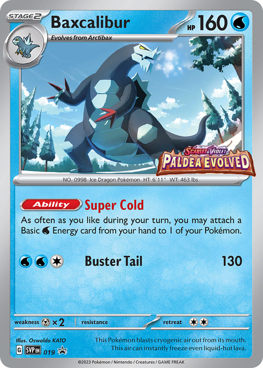 Baxcalibur Holo 019/225 SVP Black Star Promos Pokémon Card