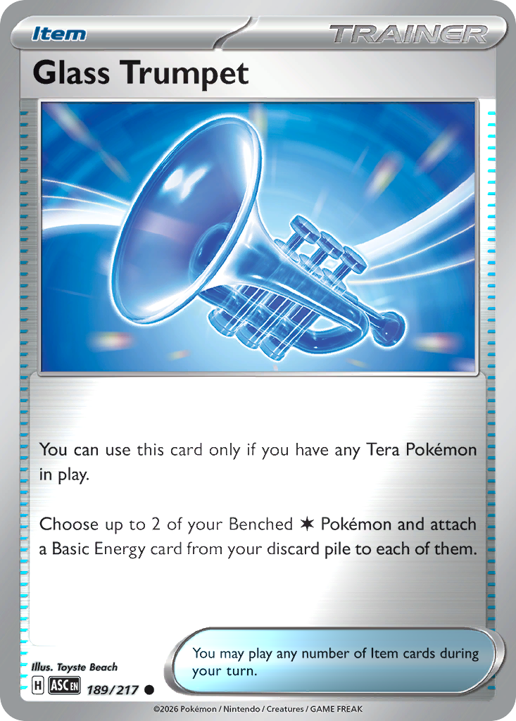 Glass Trumpet Reverse 189/217 Ascended Heroes Pokémon Card