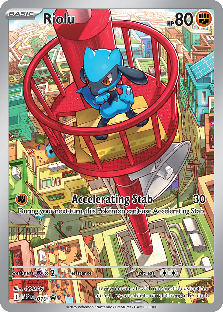 Riolu Holo 010/0 MEP Black Star Promos Pokémon Card