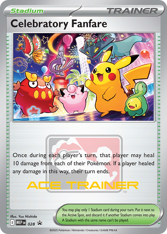 Celebratory Fanfare Holo 028/0 MEP Black Star Promos Pokémon Card