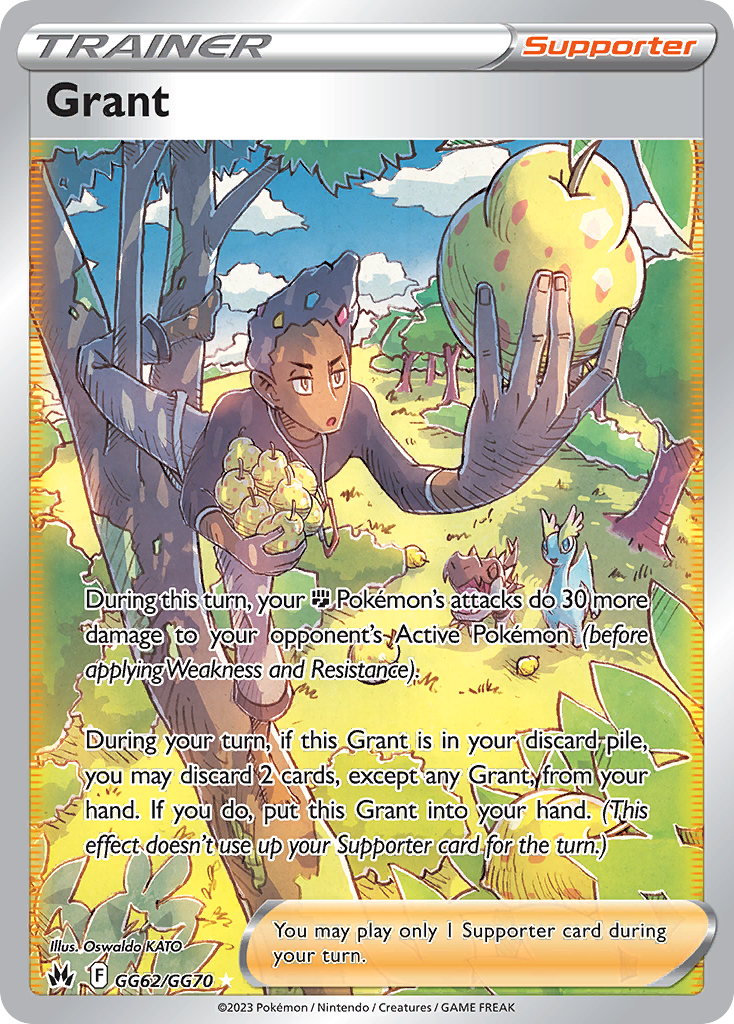Grant Holo 062/70 Crown Zenith Galarian Gallery Pokémon Card