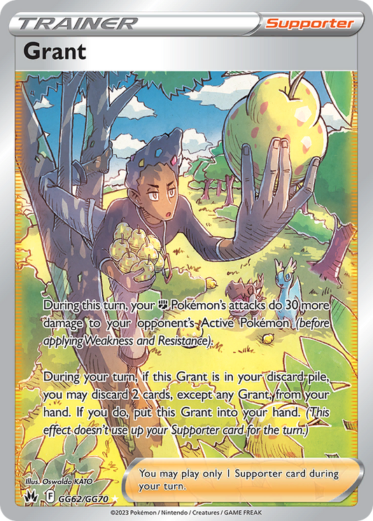 Grant Holo 062/70 Crown Zenith Galarian Gallery Pokémon Card