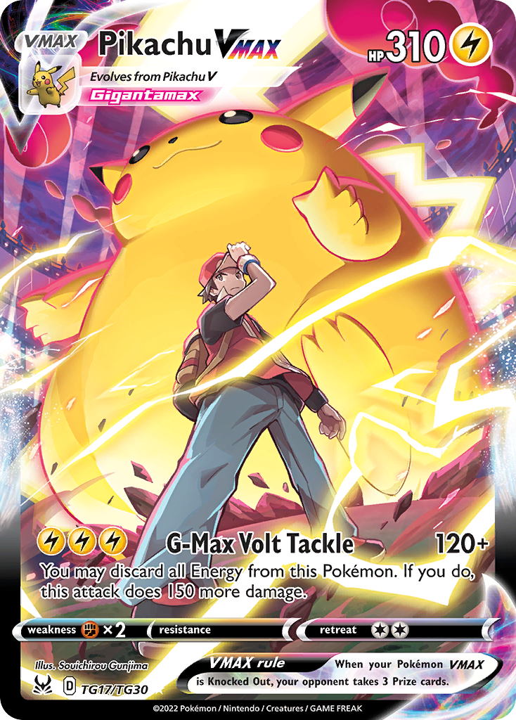 Pikachu VMAX Holo 017/30 Lost Origin Trainer Gallery Pokémon Card