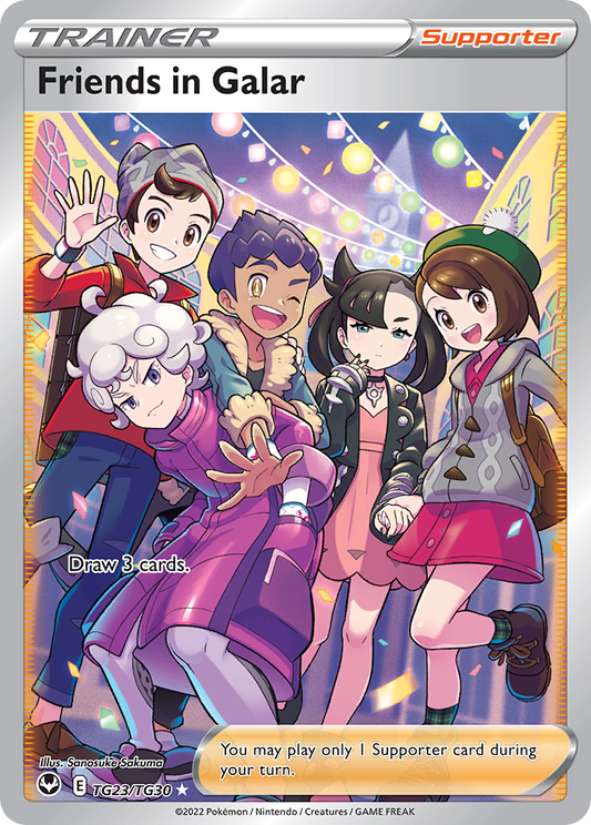 Friends in Galar Holo 023/30 Silver Tempest Trainer Gallery Pokémon Card