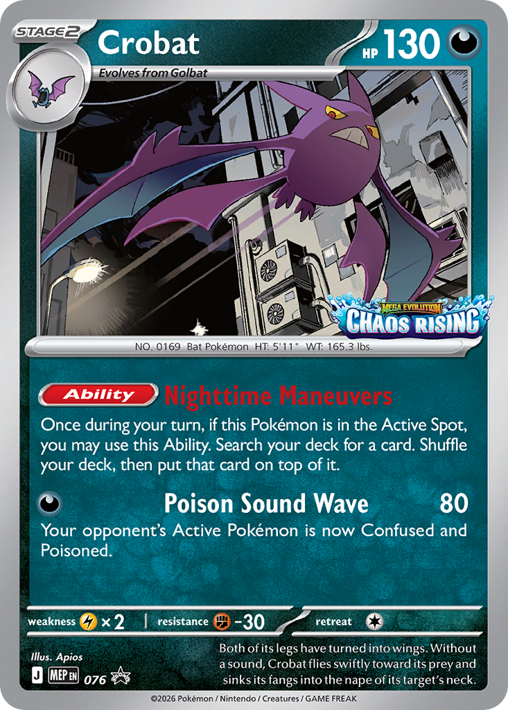 Crobat Holo 076/0 MEP Black Star Promos Pokémon Card