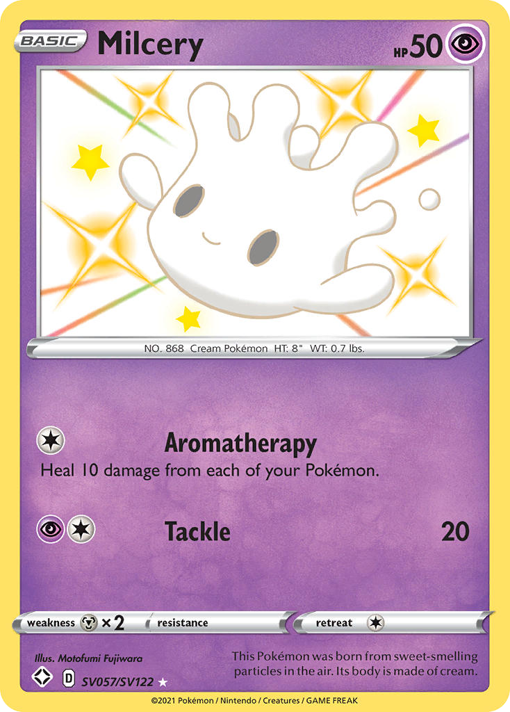 Milcery Holo 057/122 Shining Fates Shiny Vault Pokémon Card