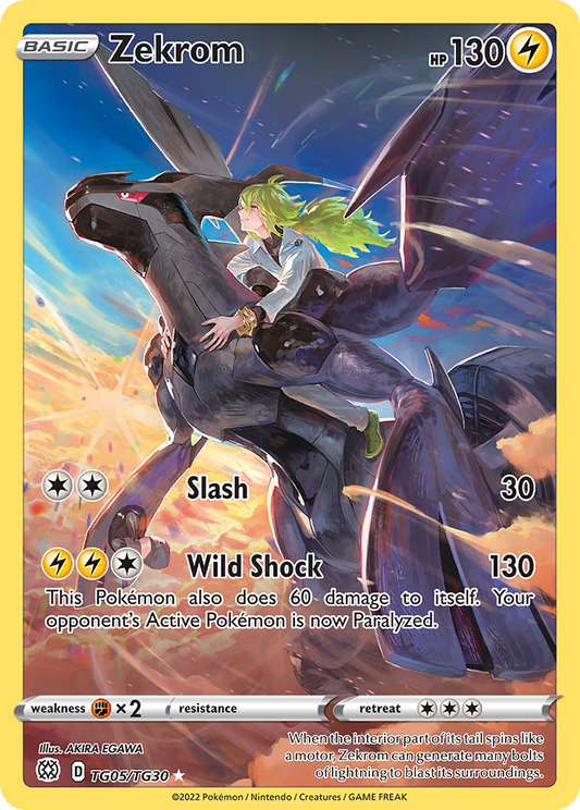 Zekrom Holo 005/30 Brilliant Stars Trainer Gallery Pokémon Card