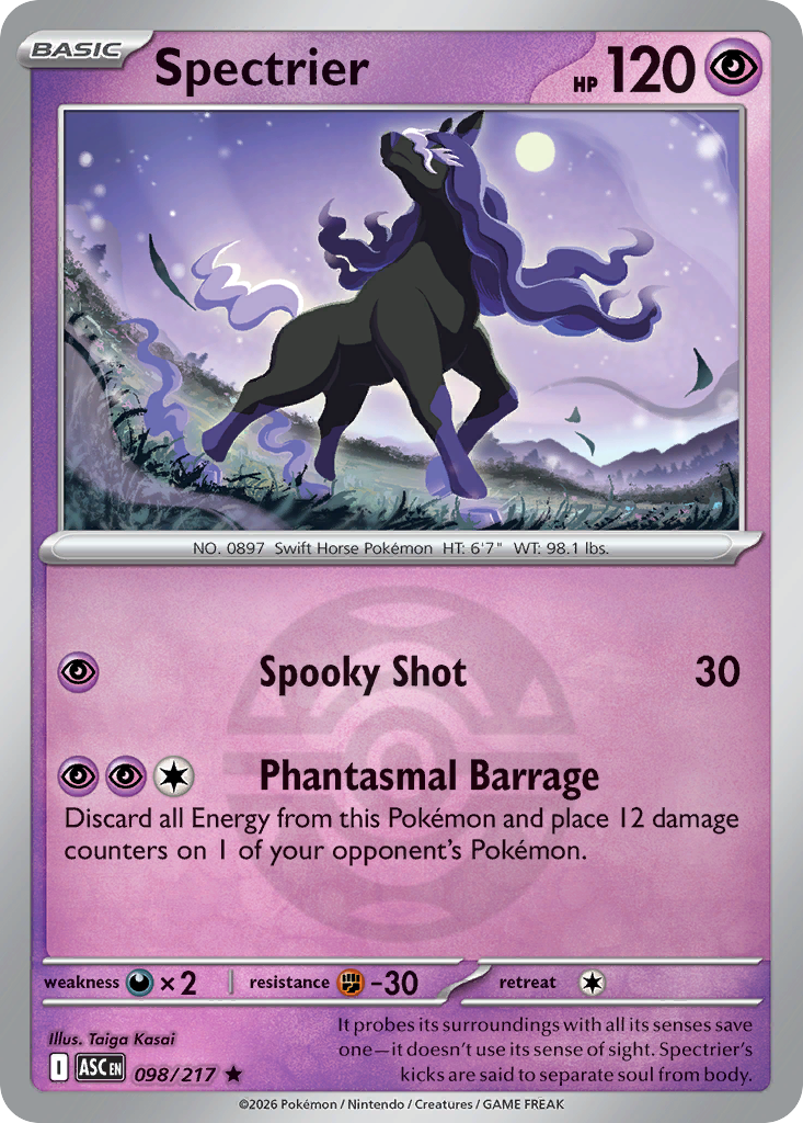 Spectrier Reverse 098/217 Ascended Heroes Pokémon Card